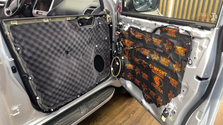 Шумоизоляция дверей Toyota Land Cruiser Prado 2022-6