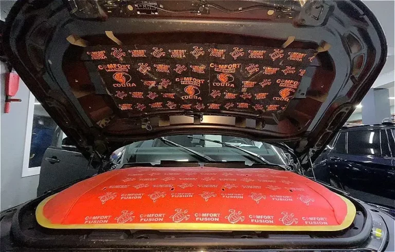 Шумоизоляция капота Range Rover Sport